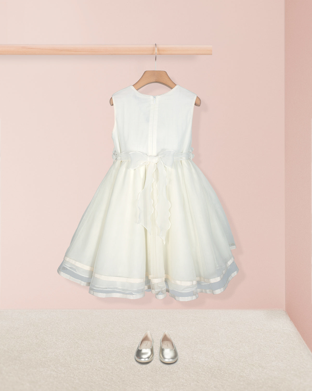 Roxanne Cream Tulle Dress - Dress