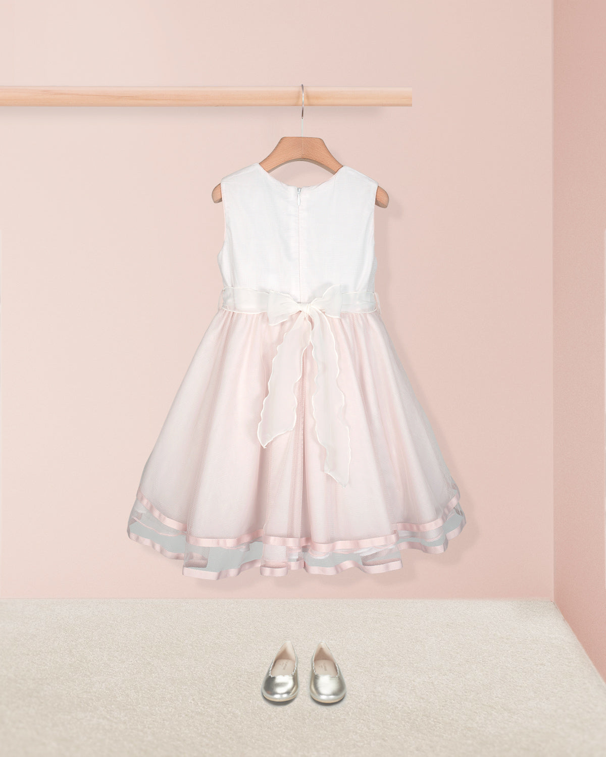 Roxanne Peach Tulle Dress - Dress