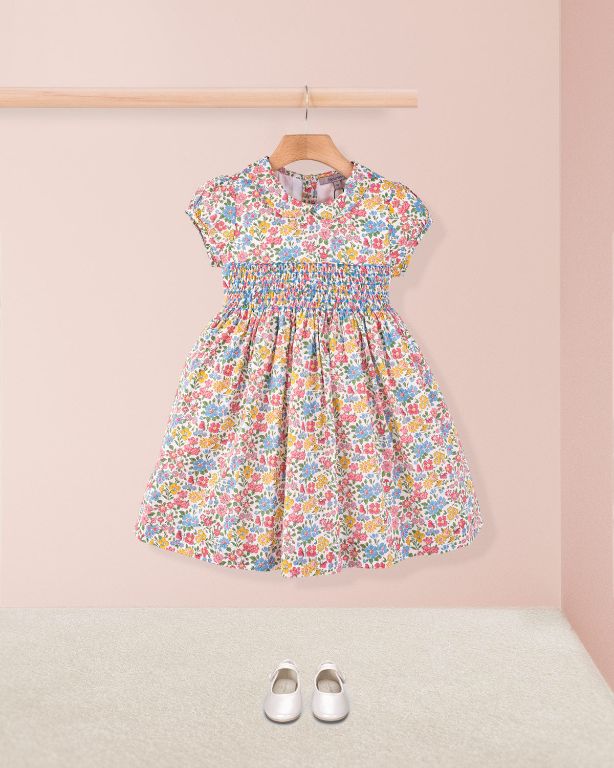 Violette Liberty Annabella Coral - Smocked Dress