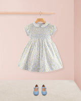 Amanda Monaco Blue Floral Smock