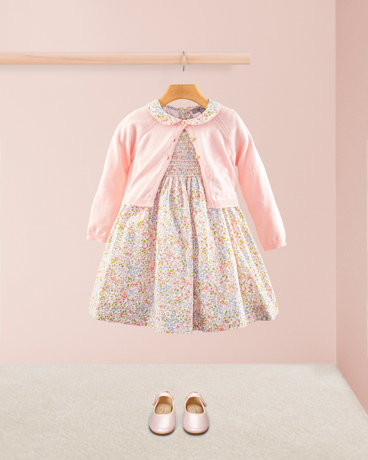 Amanda Monaco Pink Floral Smock