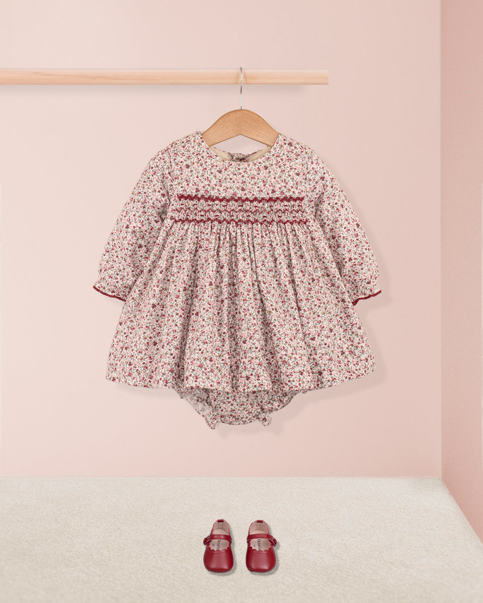 Baby Clementine Belina Deep Pink Floral Set