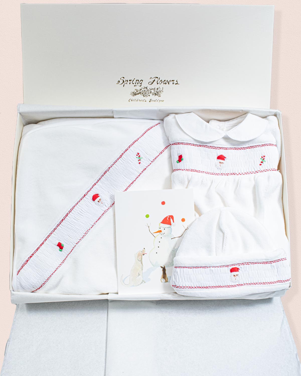 Pima Hand Smocked Velour Christmas Bundle