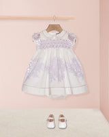 Baby Emmy Doppia Lilac Smocked Dress Set
