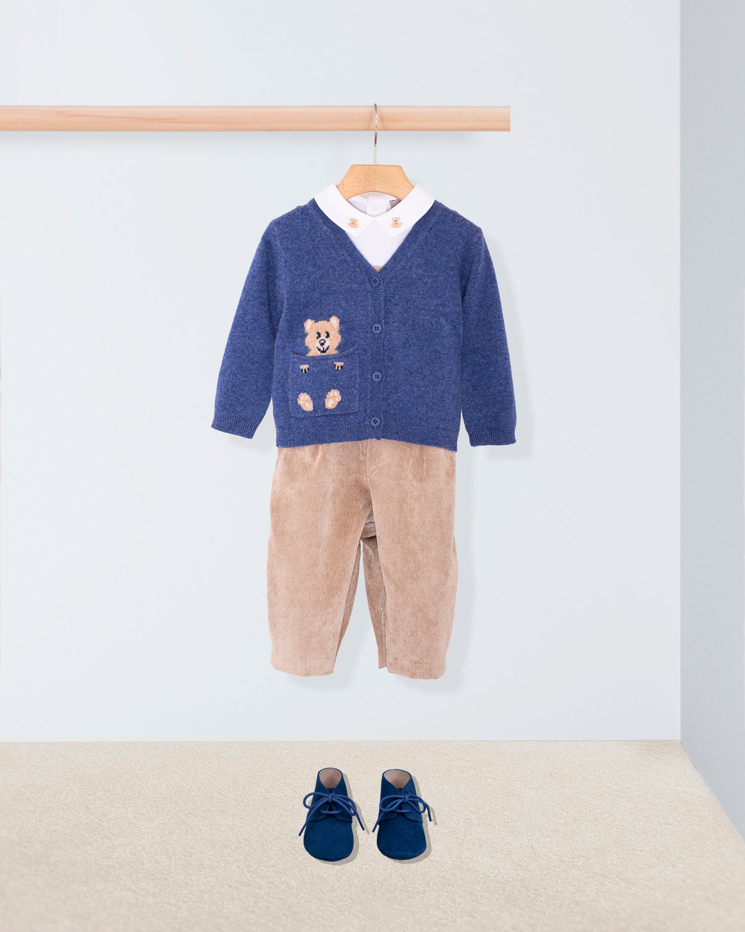 Bear Jean Cashmere Cardigan Outfit