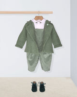Bear Sage Corduroy Overall Outfit