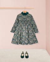 Bonheur Liberty Louise Hunter Smocked Dress