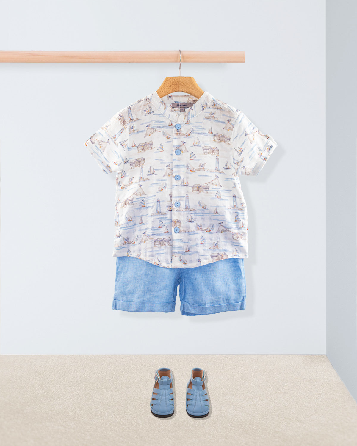 Brando Nantucket Tunic Cuff Shorts Outfit