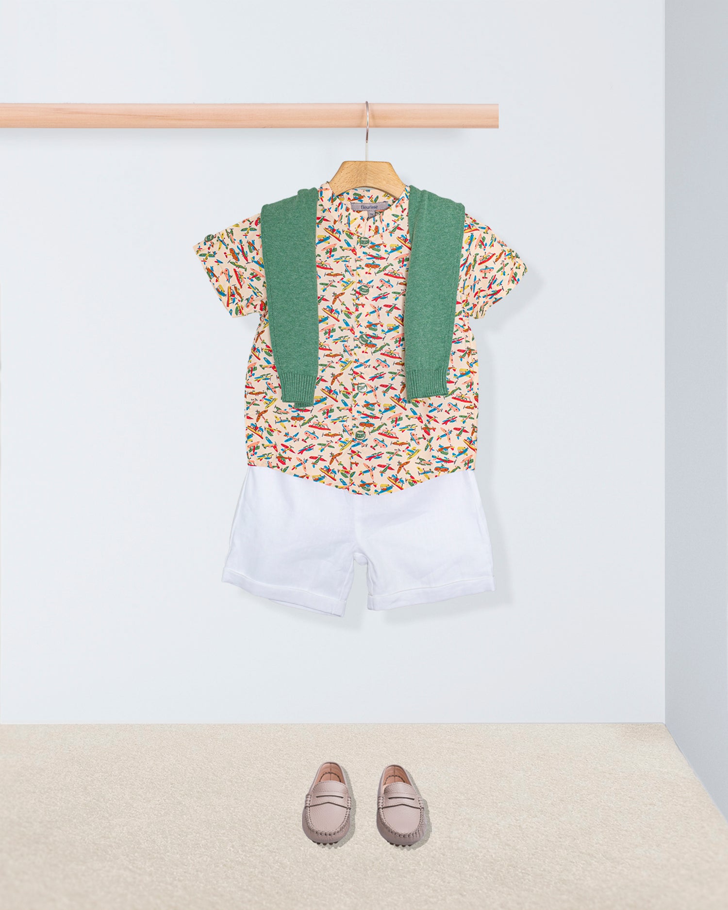 Brando Liberty Adventure Peach Cuff Shorts Outfit