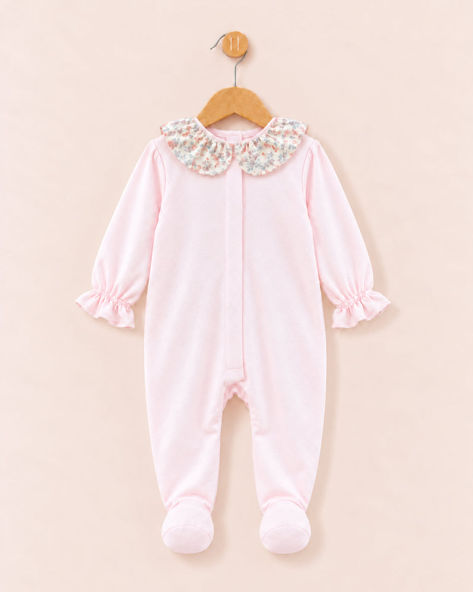 Liberty Butterfly Pink Cotton Footie Collection