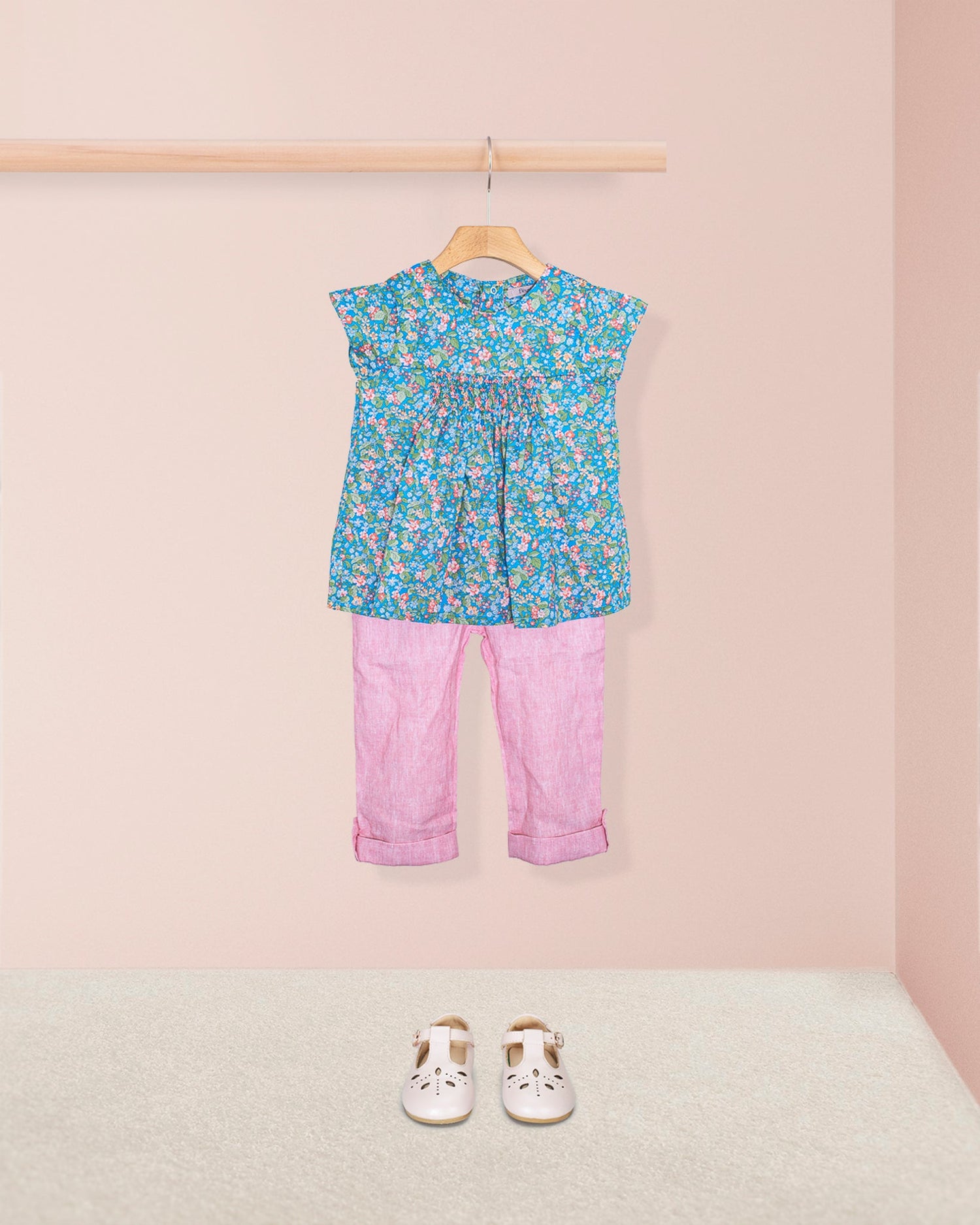 Chérie Liberty Hedgerow Blue Outfit