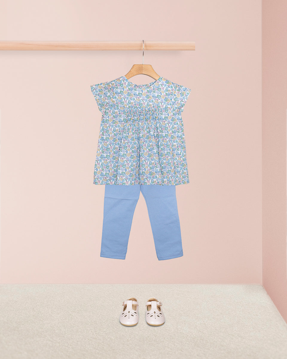 Chérie Liberty Carmella Daisy Blue Tunic