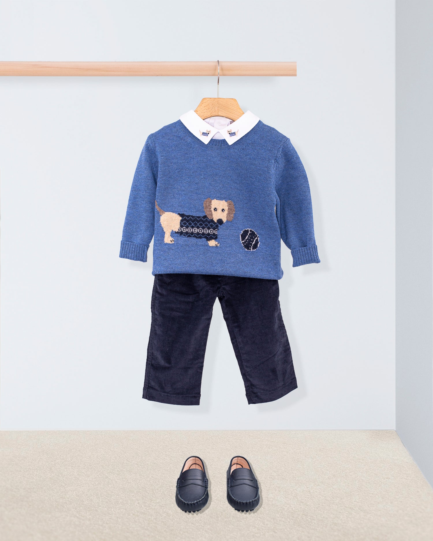 Dachshund Horizon Blue Mélange Outfit