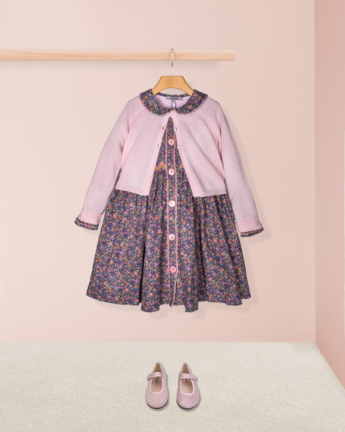 Daphne Mini Mauve Floral Dress