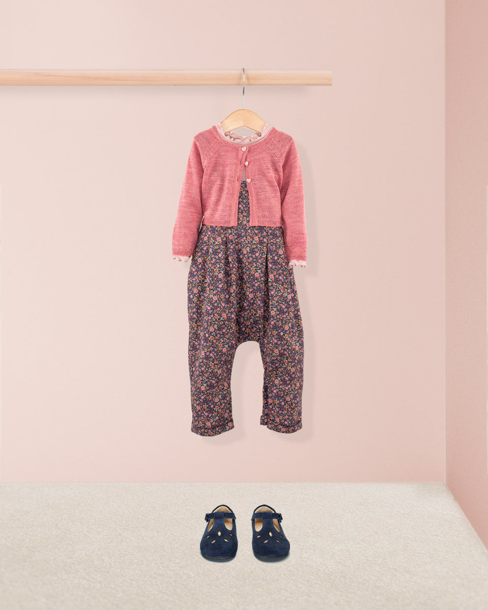 Ella Mini Midnight Floral Overall