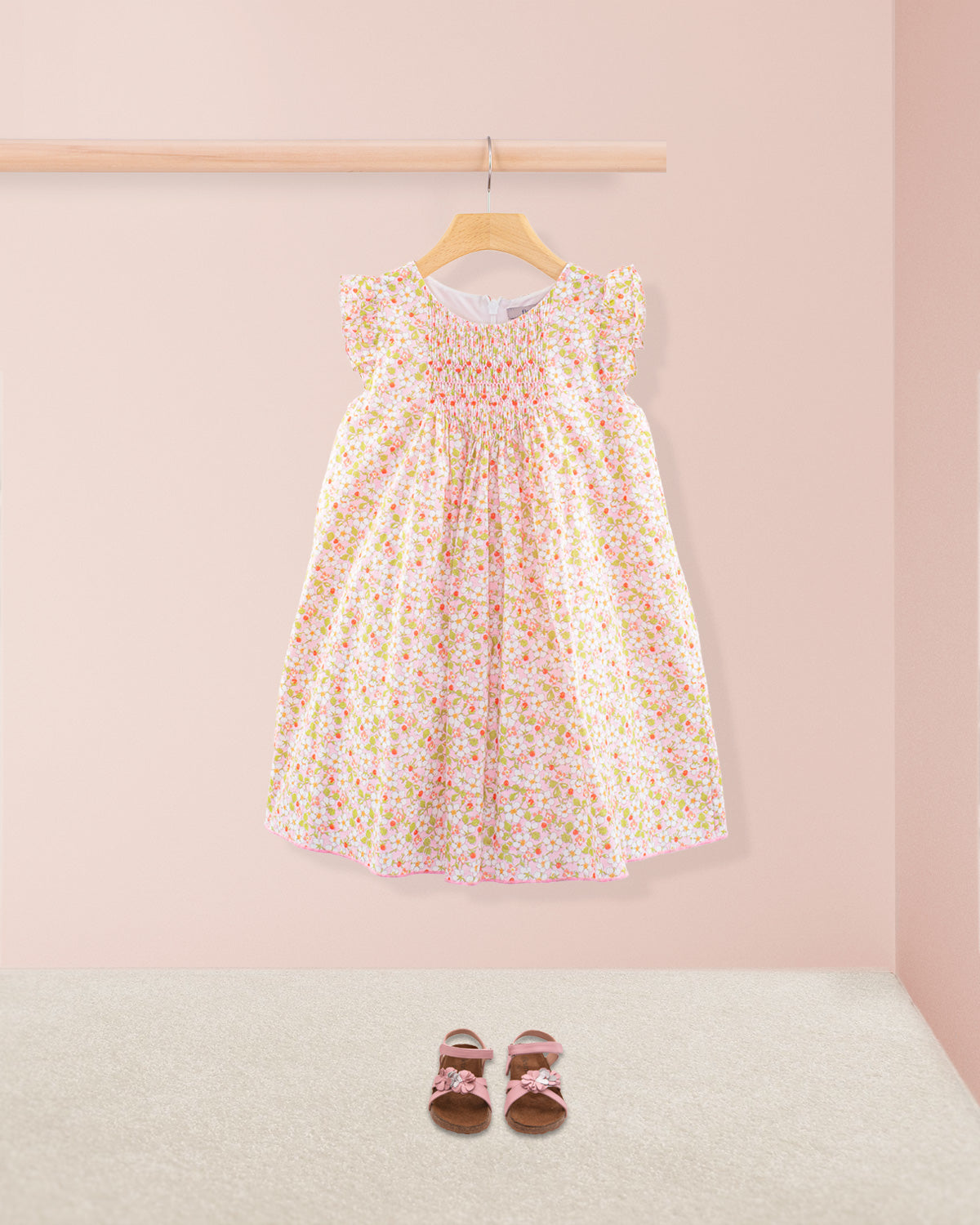 Elize Liberty Strawberry Field Pink Smock