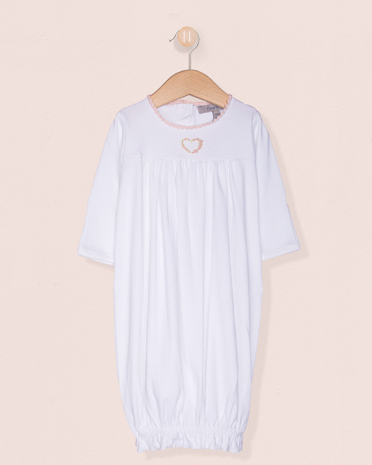 Gown Pima Embroidered Heart Collection