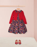 Emma Liberty Betsy Meadow Red Smocked Dress