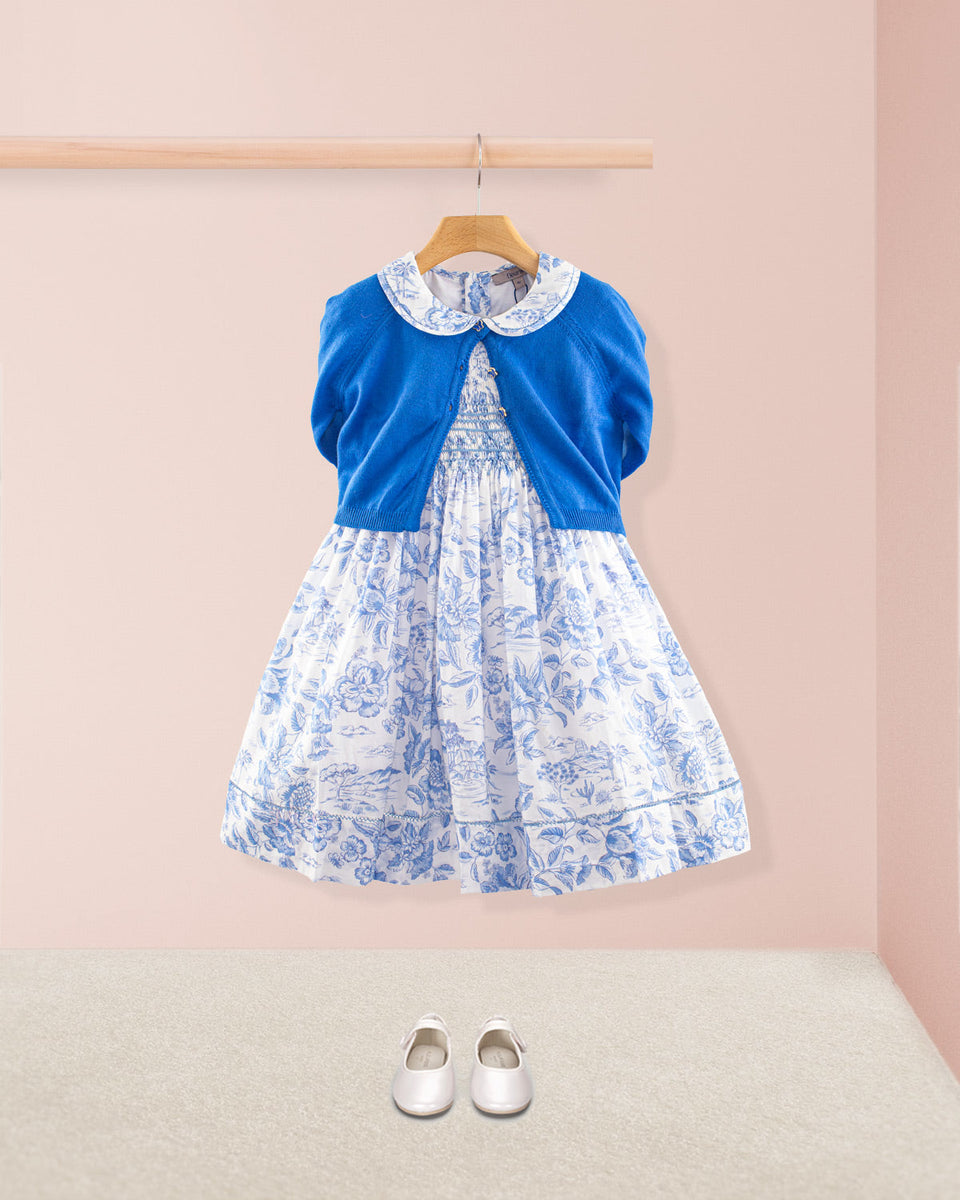 Emma Liberty Delft Blue Smock