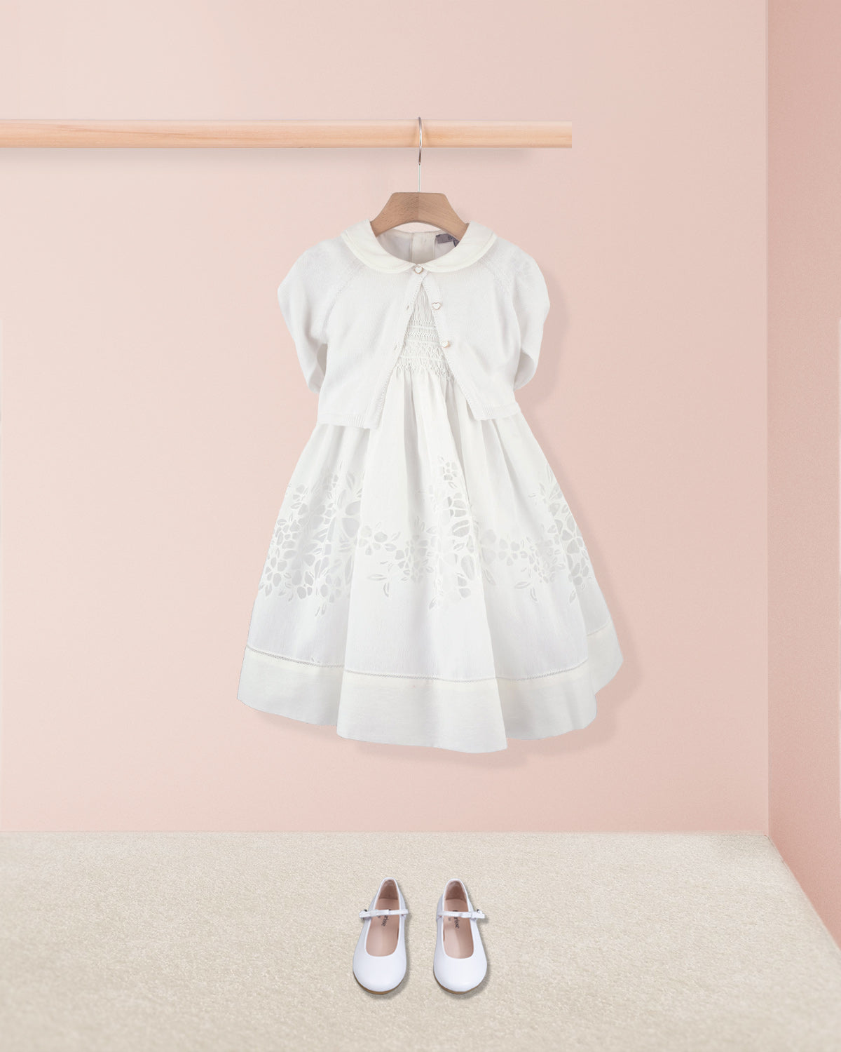 Emma Italian Doppia White Smock