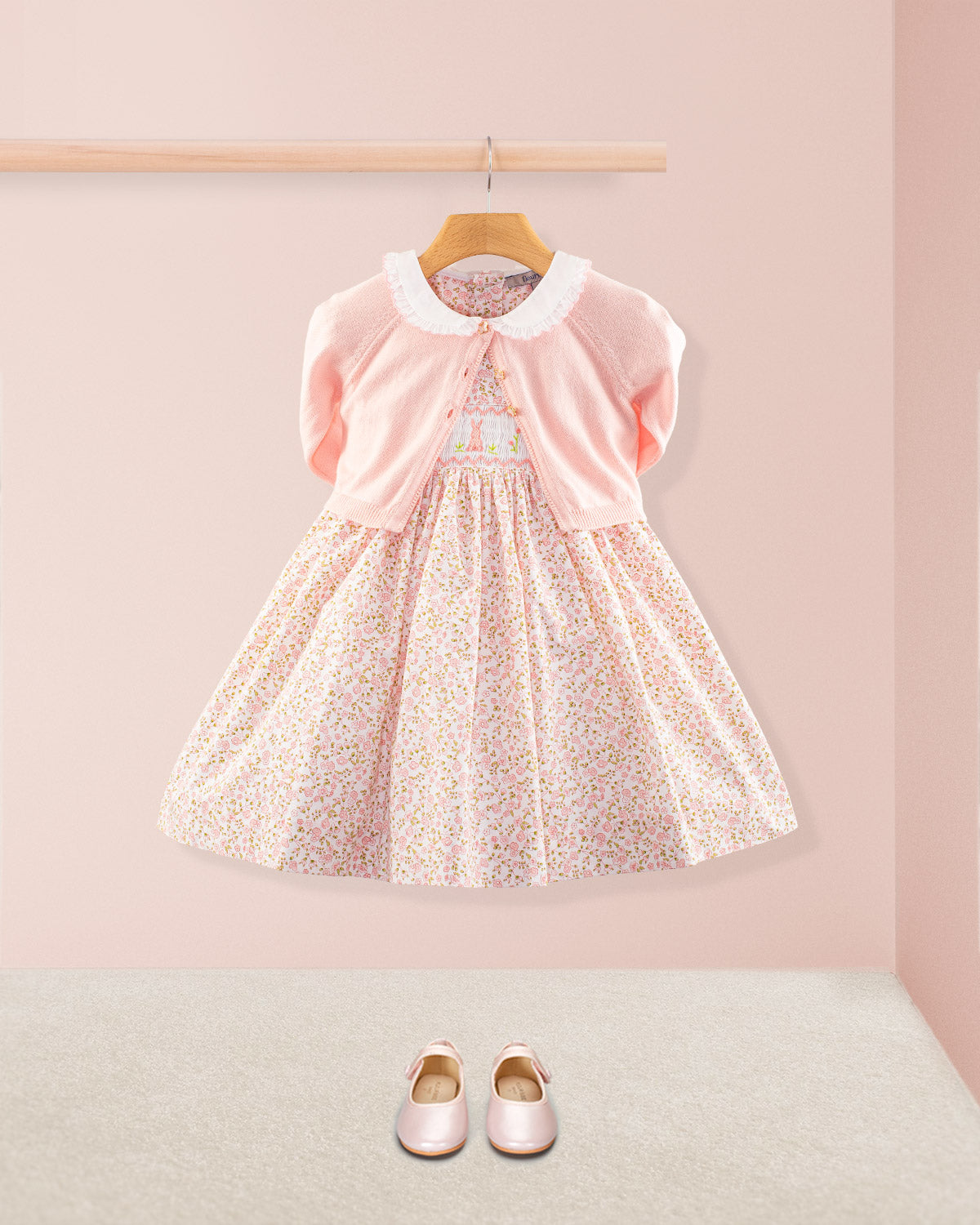 Bunny Florencia Pink Daisy Smock