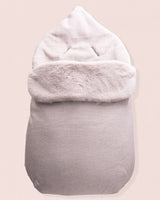 Everest Newborn Grey Fur Carseat Bunting