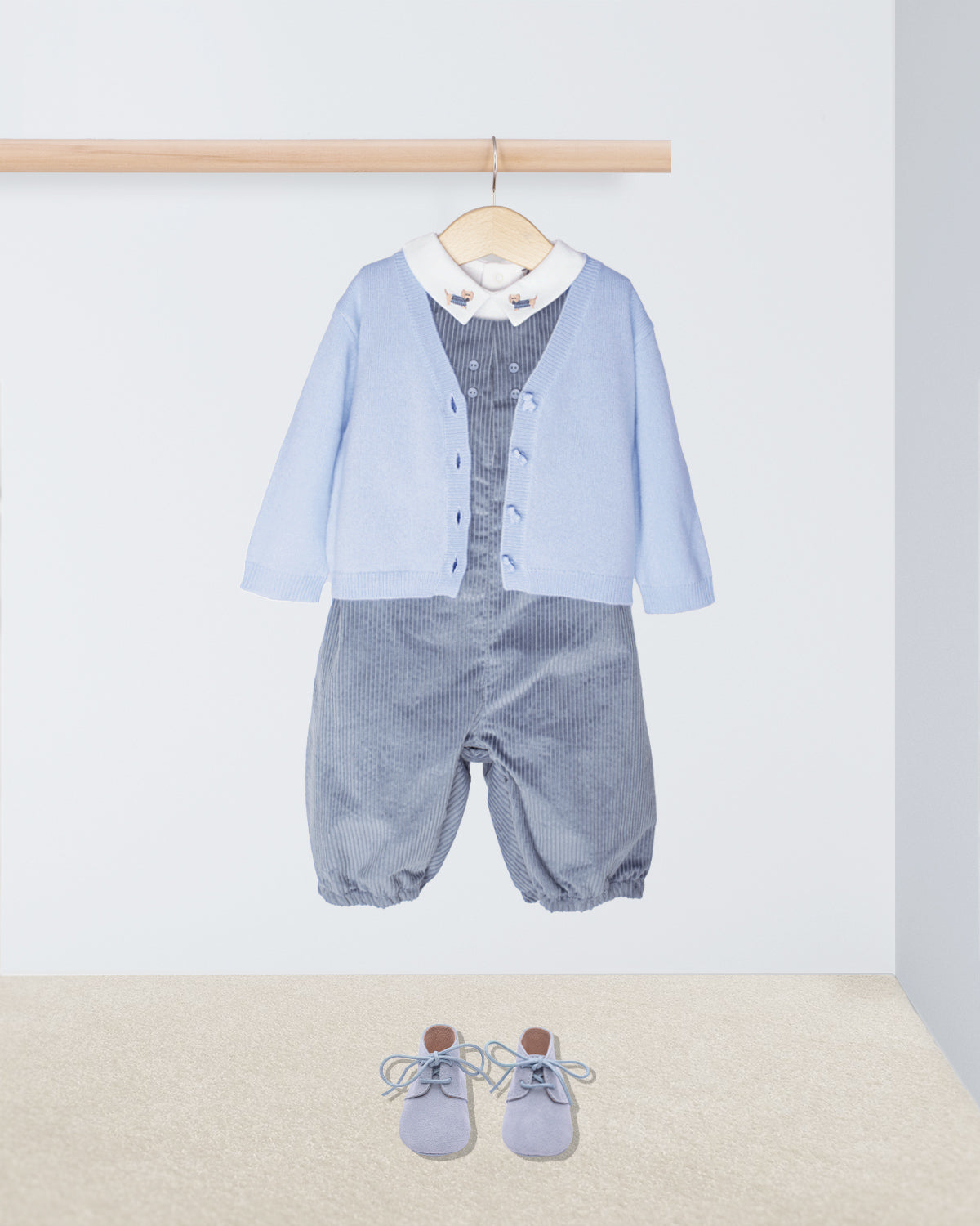 Harry French Moonlight Corduroy Romper Outfit