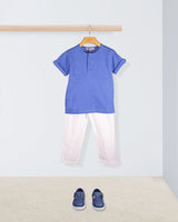 Henley Italian Piquet Royal Blue Bali Outfit