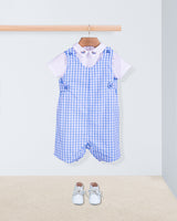 Kennedy Large Blue Gingham Romper