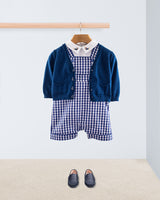 Starboard Navy Large Gingham Shortall