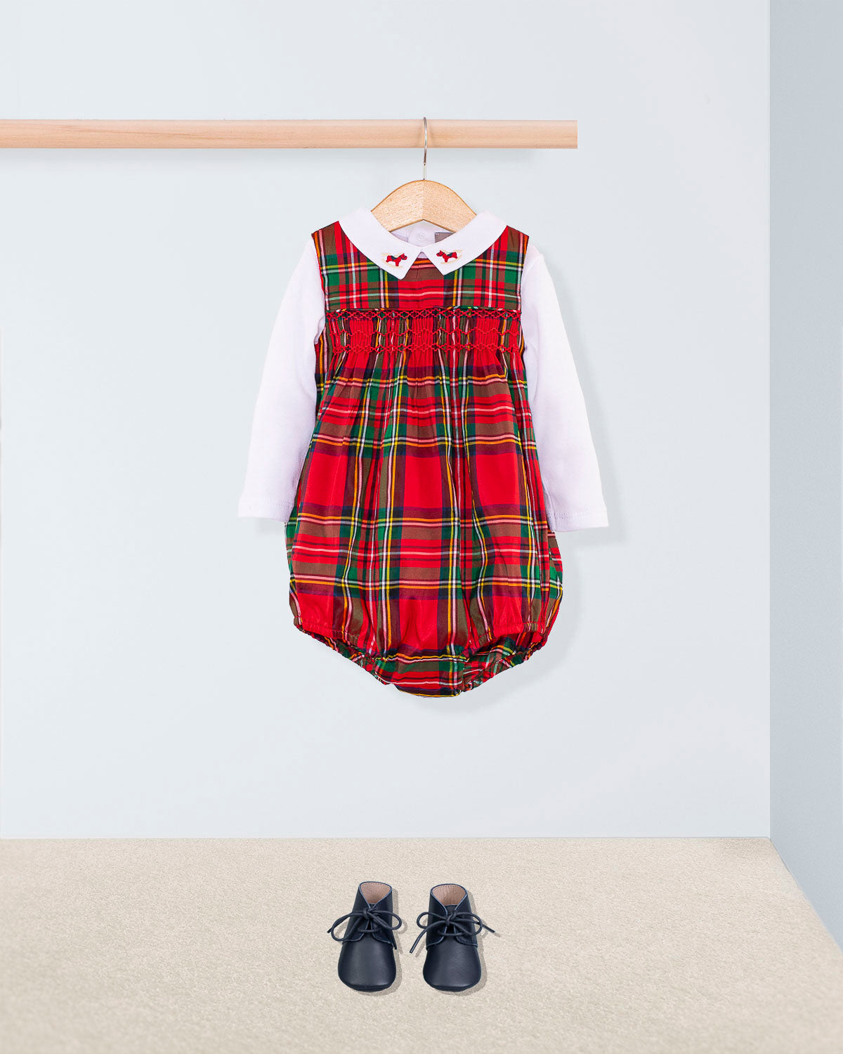 Kensington Holiday Royal Stewart Romper Outfit