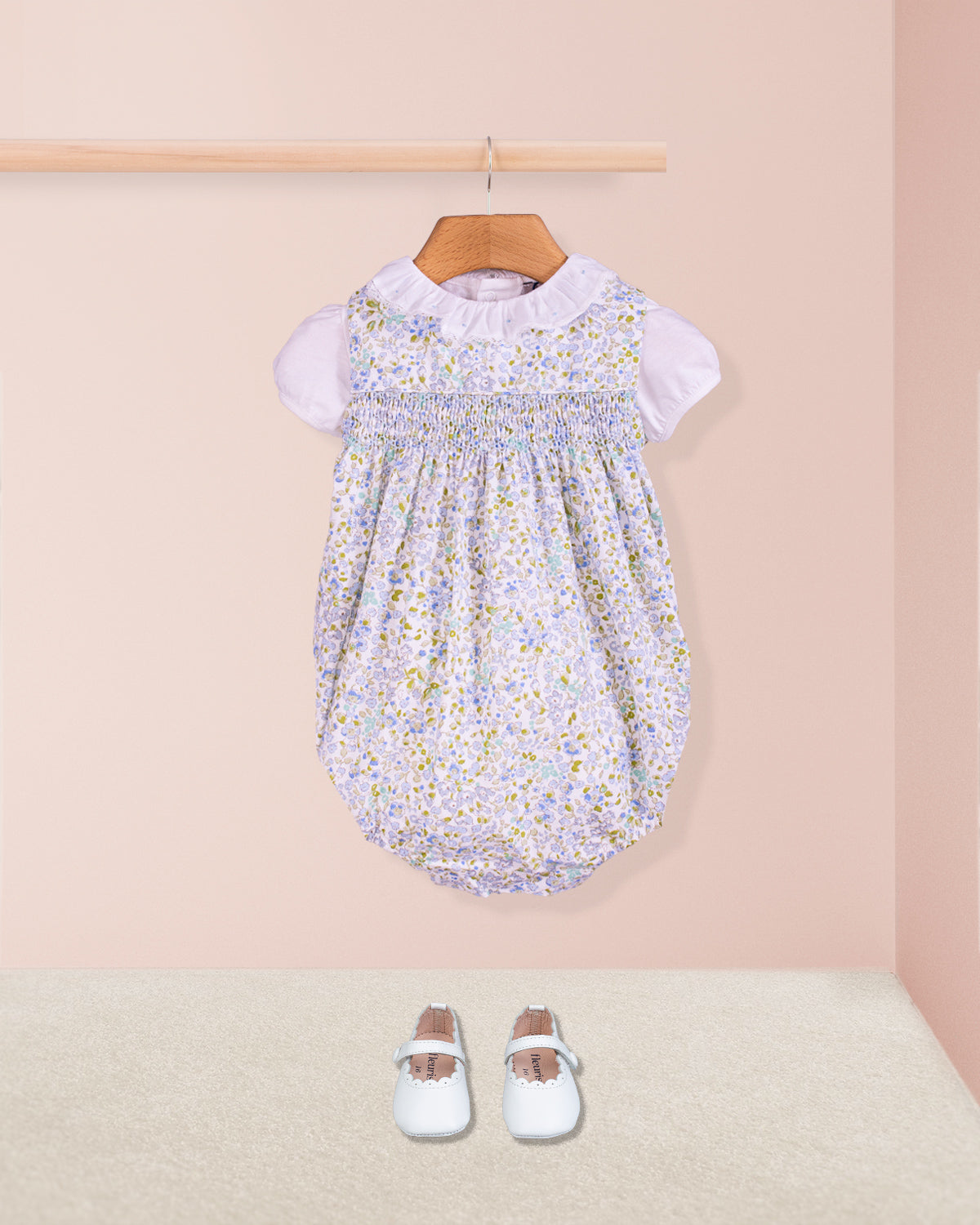 Kensington Monaco Blue Floral Romper