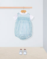 Kensington Seafoam Sketch Romper Outfit
