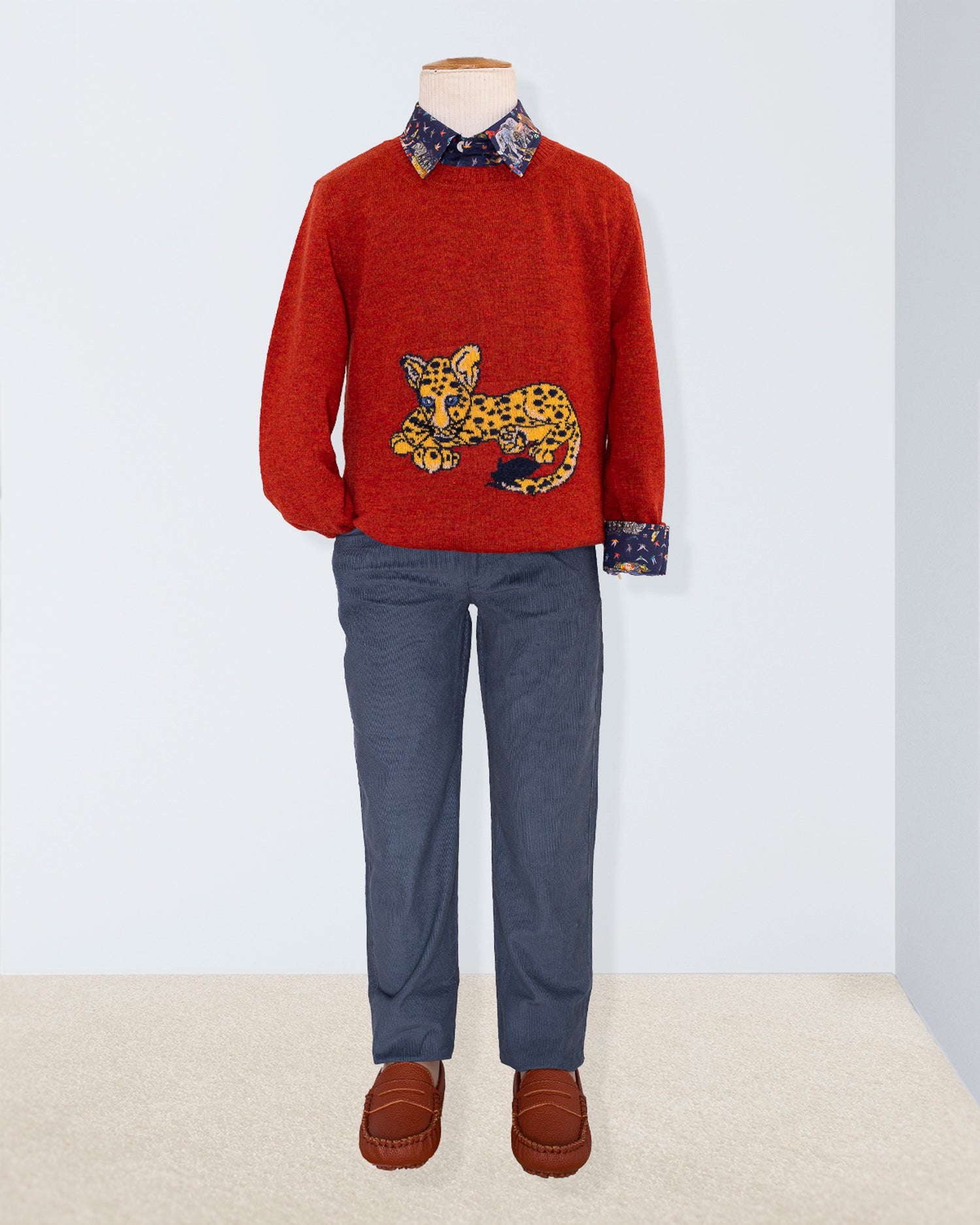Leopard Maple Sweater Bernard Outfit