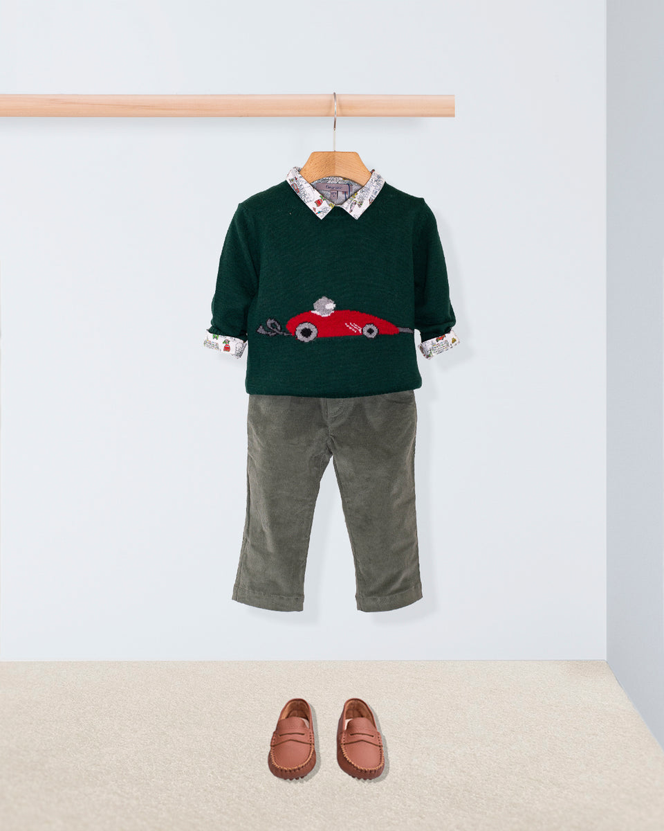 Car Hunter Sweater James Corduroy Pull-On Outfit