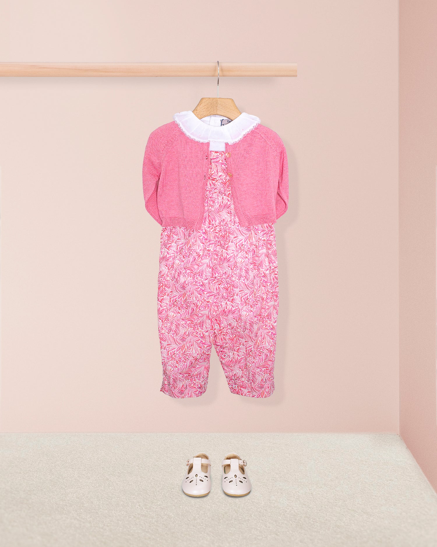 Louise Liberty Wallace Garden Pink Overall