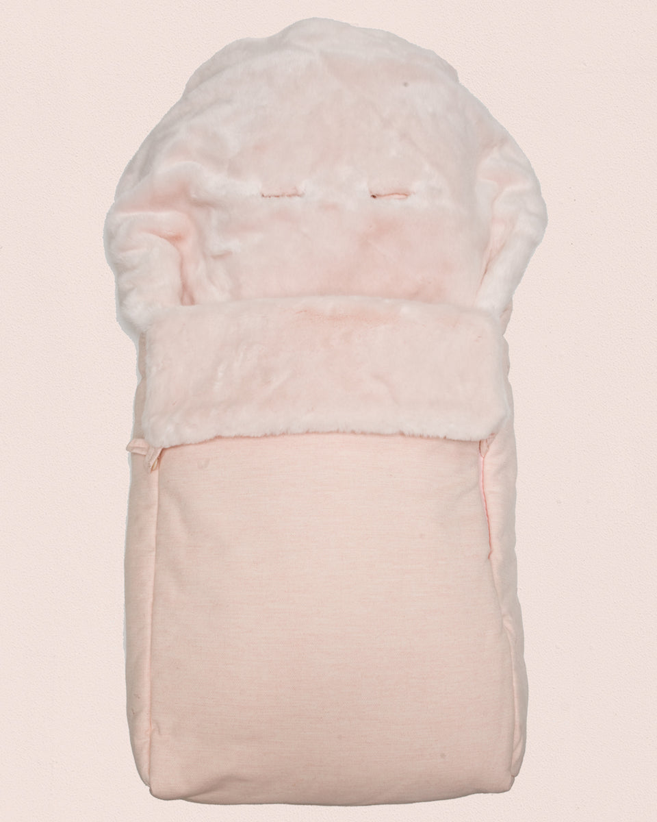 Mont-Blanc Pink Fur Stroller Bunting