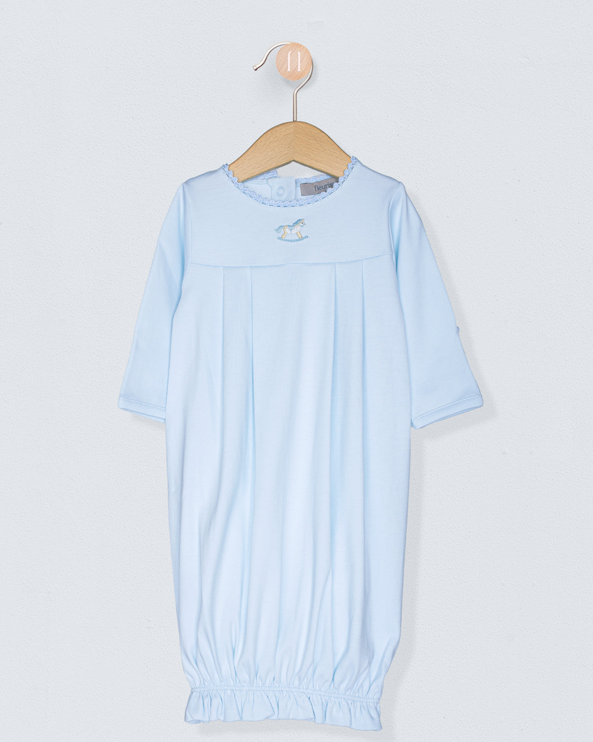 Gown Pima Light Blue Rocking Horse