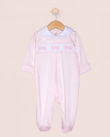 Pima Smocked Pink Bows Collection