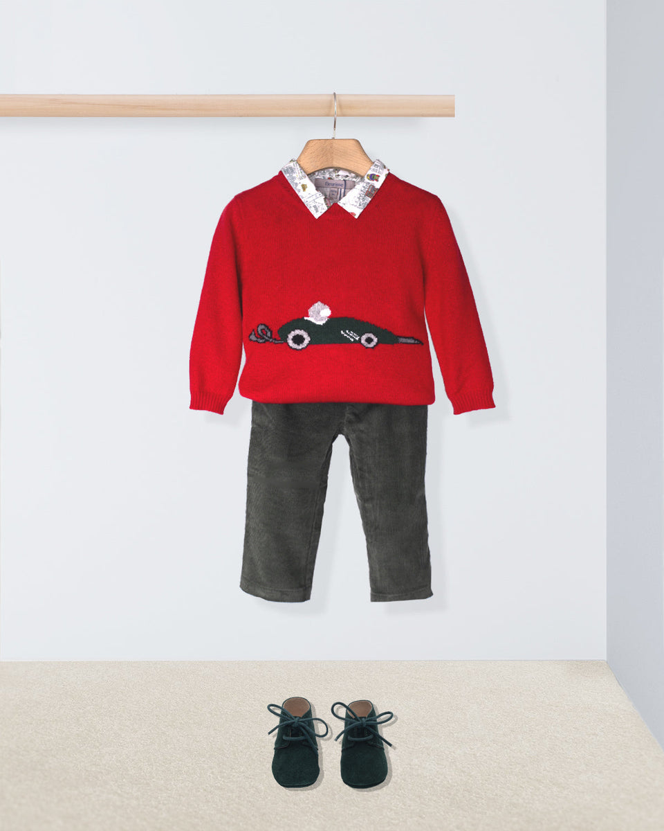 Car Red James Outfit