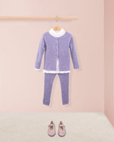 Ribbed Lavender Mélange Tunic Outfit