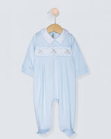 Pima Smocked Light Blue Rocking Horse Collection