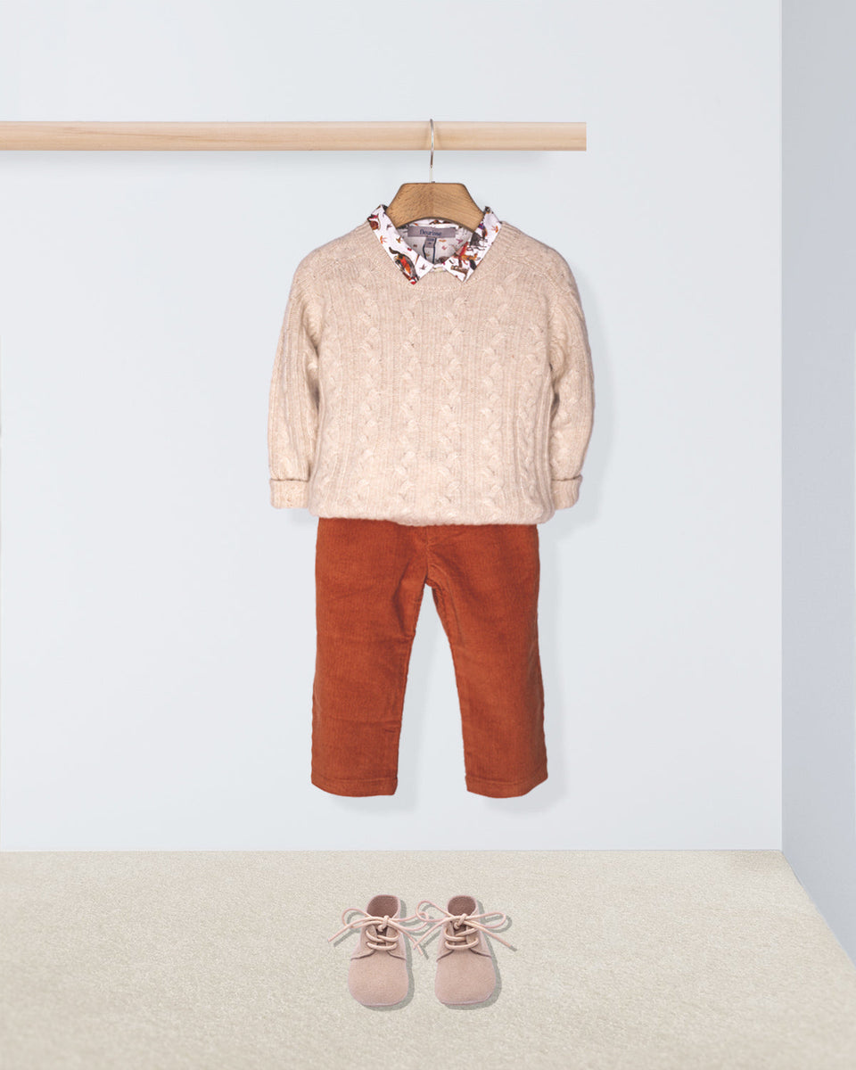 St. Moritz Oatmeal Cashmere James Outfit