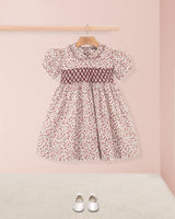 Valentina Belina Burgundy Floral Smock