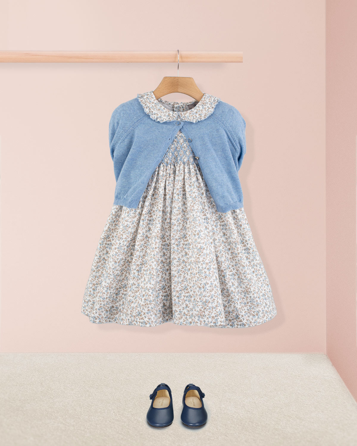 Valentina French Antique Blue Smock