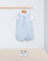 William Light Blue Sketch Romper Outfit