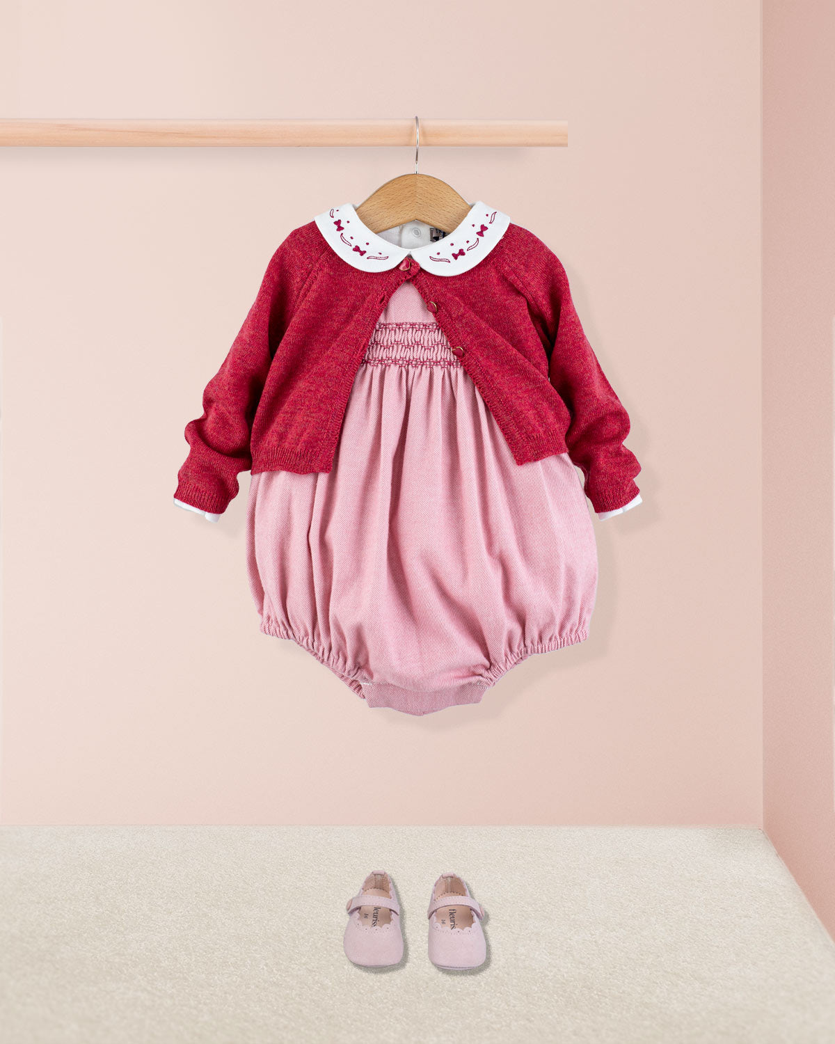Kensington Italian Lipstick Flannel Romper