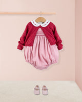 Kensington Italian Lipstick Flannel Romper