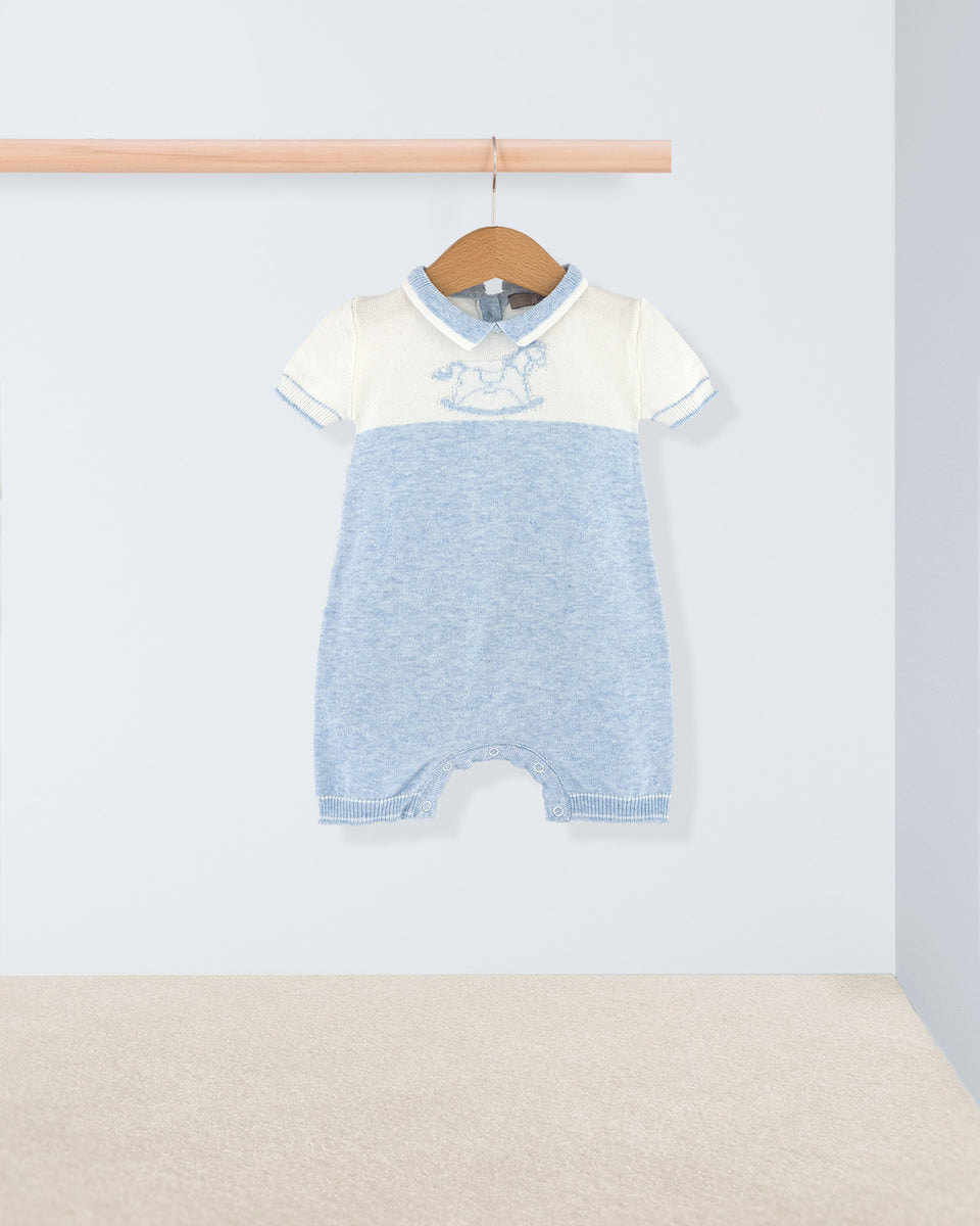 Oscar Light Blue Cotton Knit