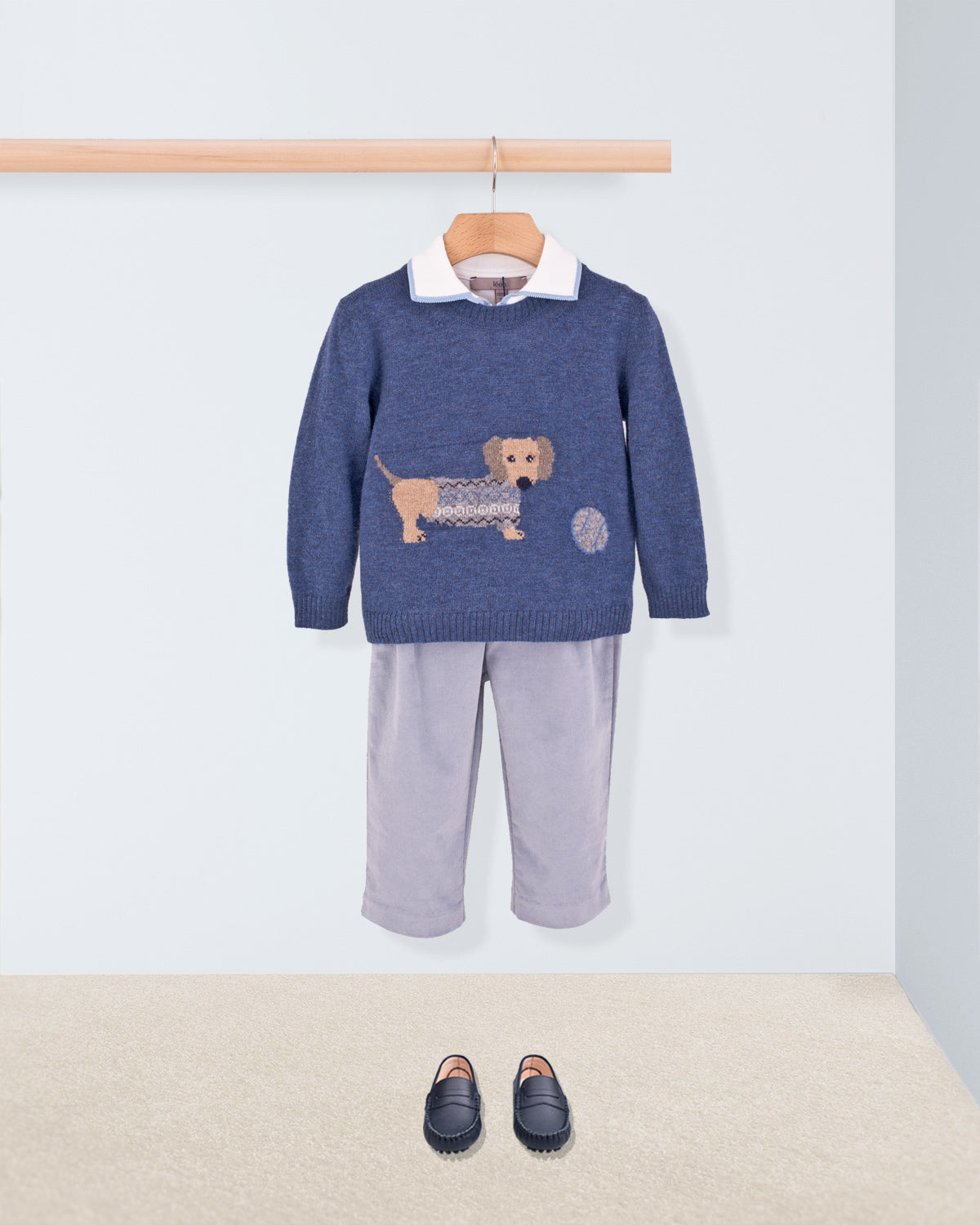 Dachshund Jean Mélange Sweater
